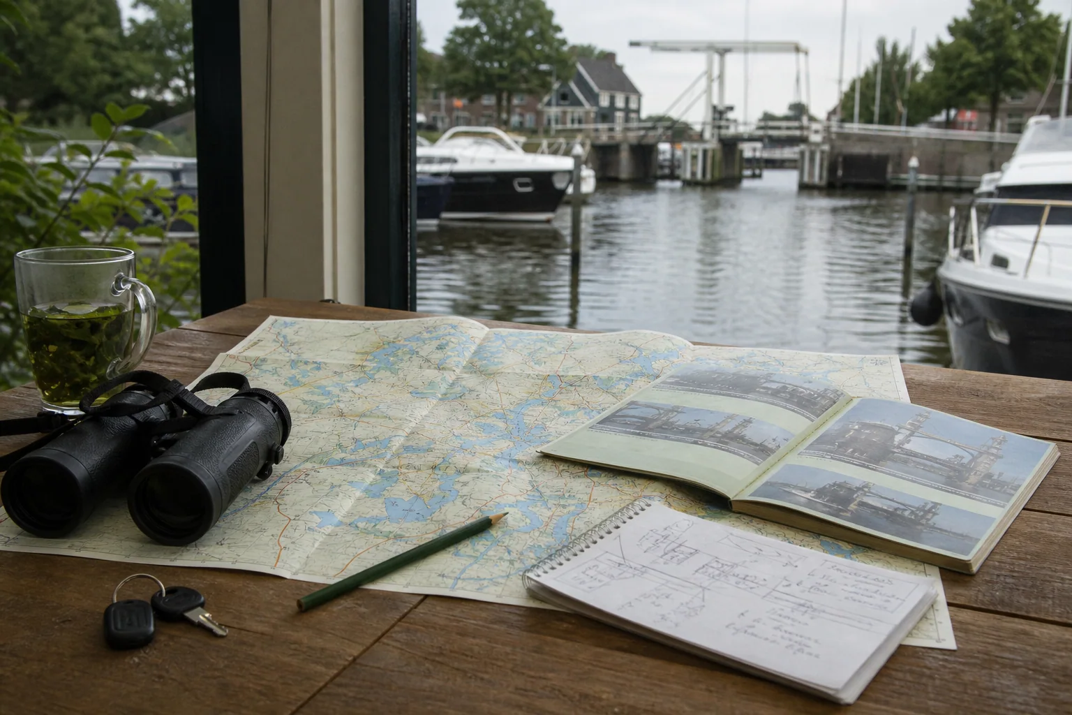 Redactioneel rasterbeeld over vaarroute plannen